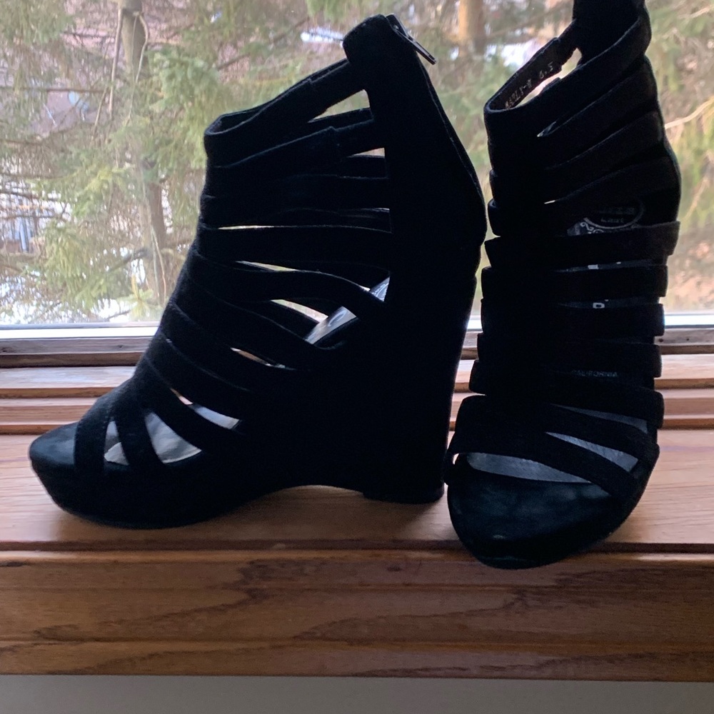 Jeffrey Campbell black wedges